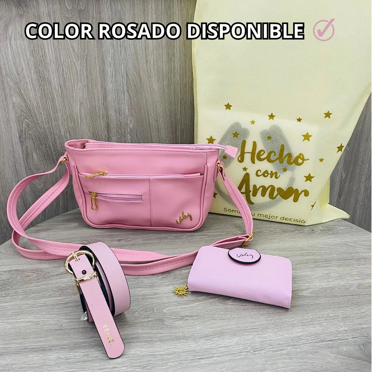 Combo Vélez™ 3 en 1 Bolso + Billetera + Cinturón | 50% OFF