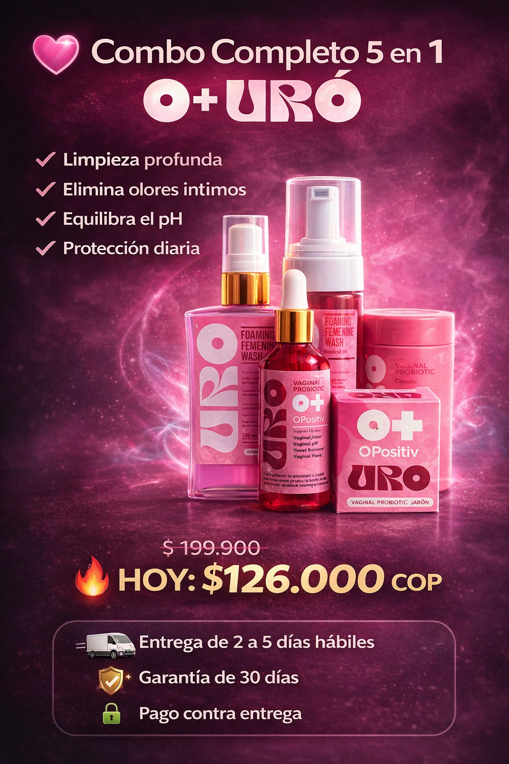 PROMO 5 EN 1: Kit Completo de Cuidado Íntimo Femenino URSÉ