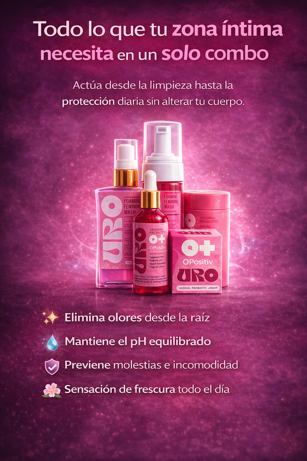 PROMO 5 EN 1: Kit Completo de Cuidado Íntimo Femenino URSÉ
