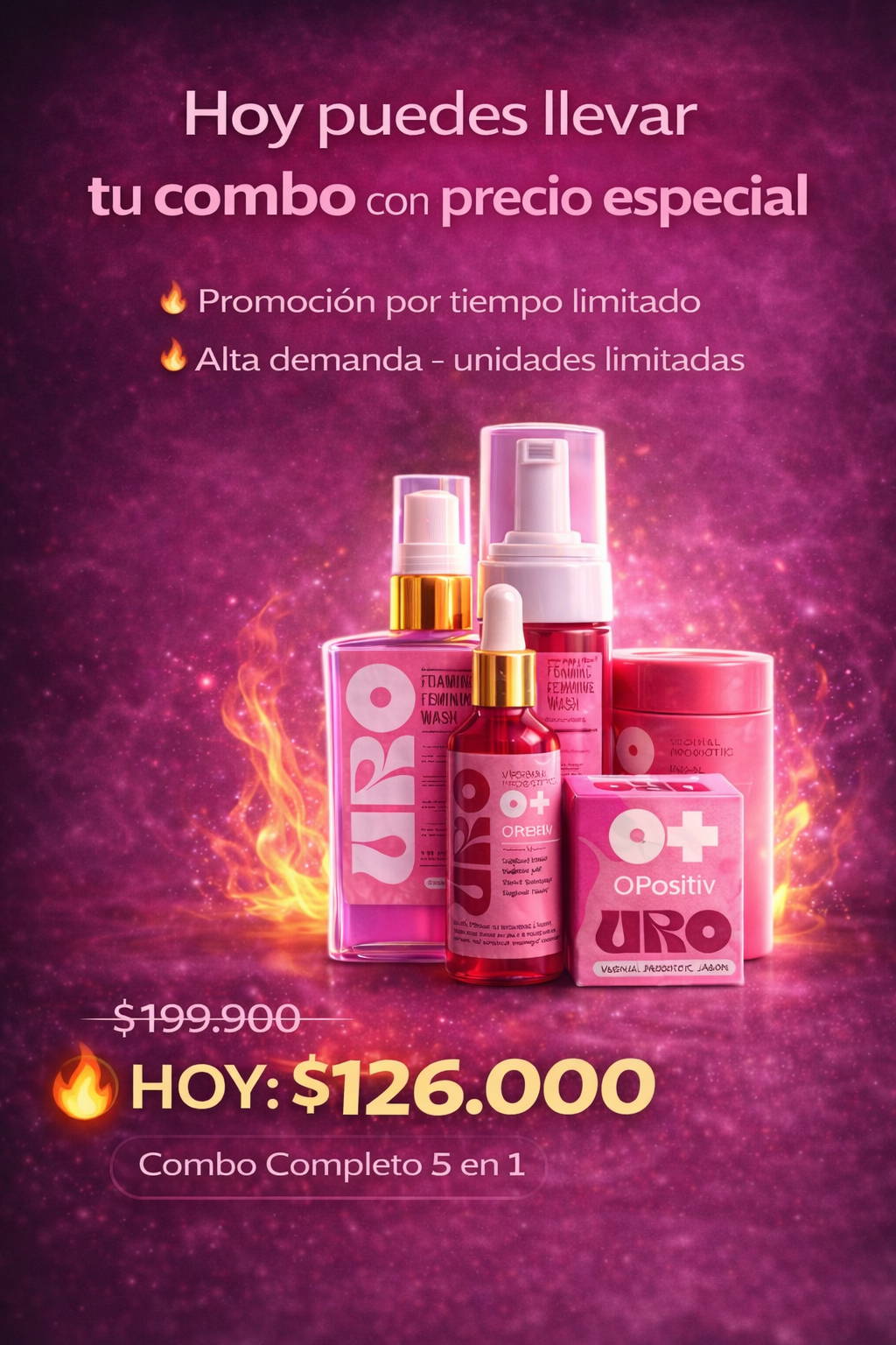 PROMO 5 EN 1: Kit Completo de Cuidado Íntimo Femenino URSÉ