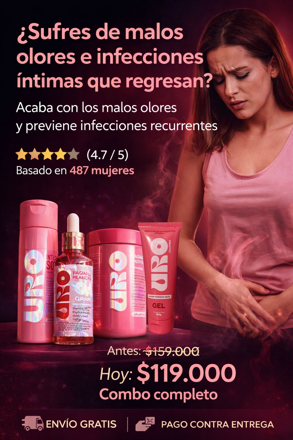 PROMO 4 EN 1 Kit Premium™ de Cuidado Íntimo Femenino URSÉ – Sistema Completo 4 Piezas