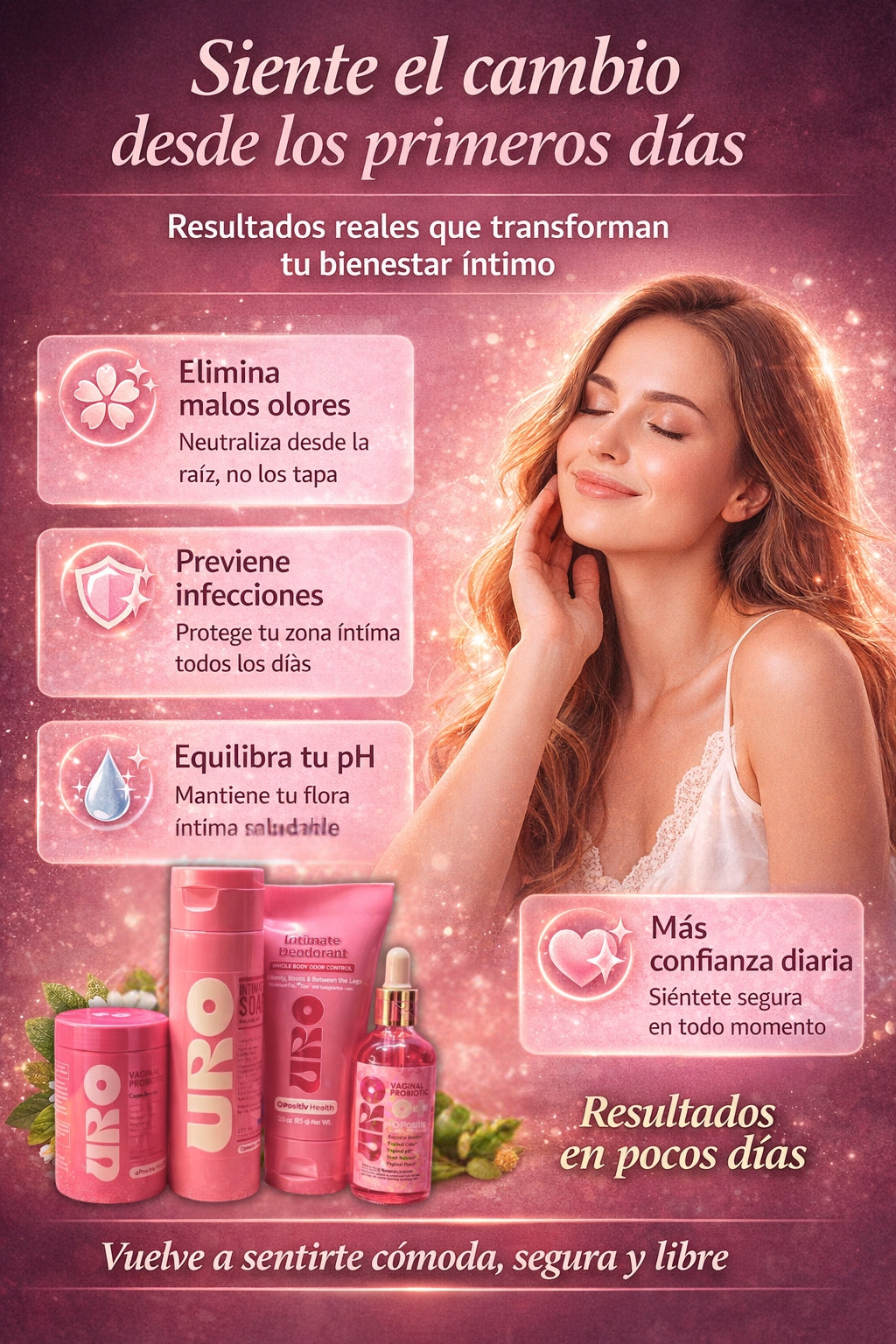 PROMO 4 EN 1 Kit Premium™ de Cuidado Íntimo Femenino URSÉ – Sistema Completo 4 Piezas